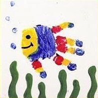 Рисуем ладошками и ножками)