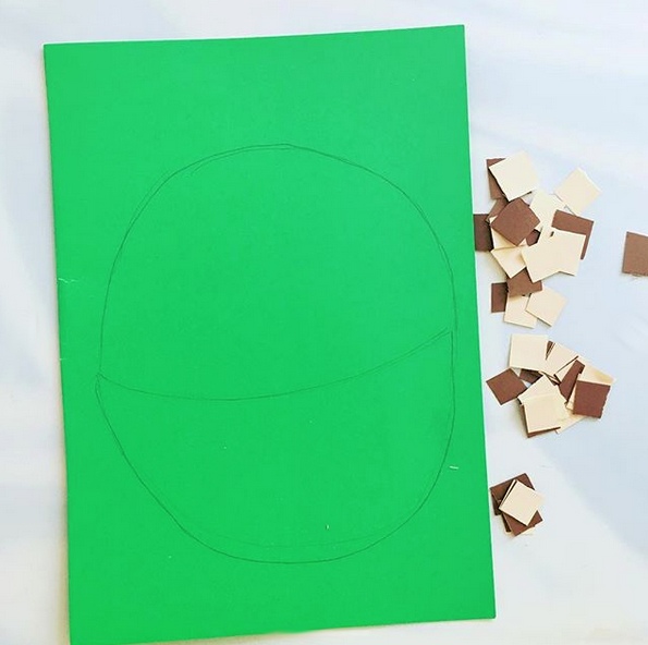 Осенние поделки из бумаги. корзинка с грибами Осенние поделки из бумаги. корзинка с грибами