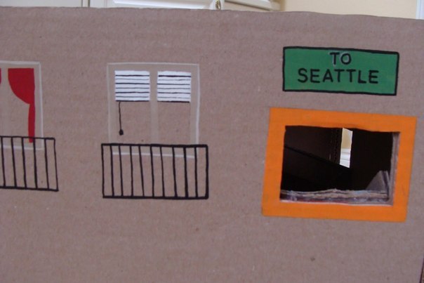 Гараж из картона своими руками