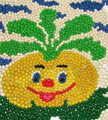 Мозаика из пластилина