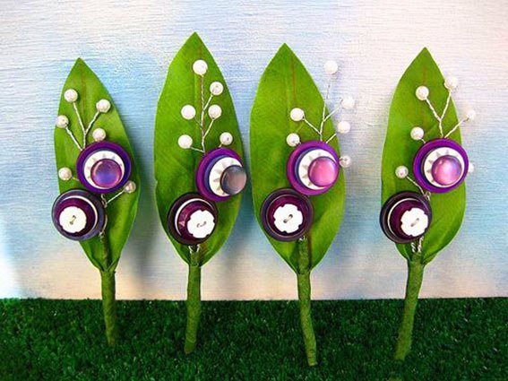 Поделки из пуговиц ✂