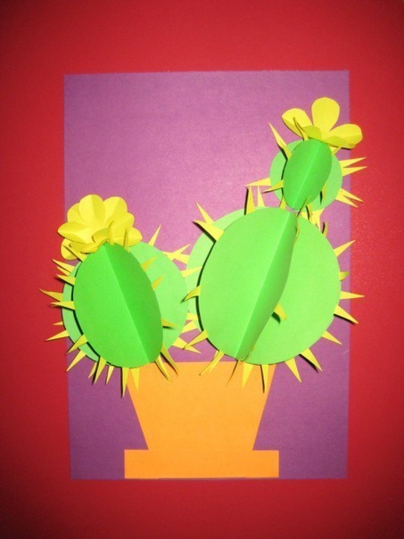 Аппликация «кактус» Аппликация «кактус»