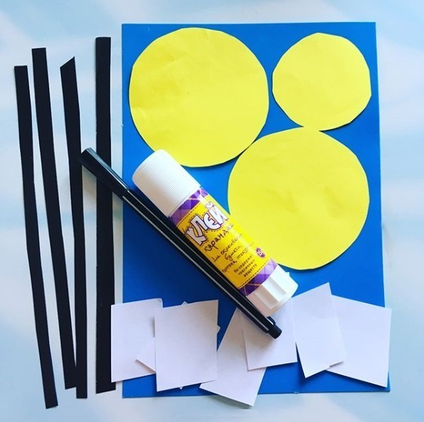 Пчелка из бумаги