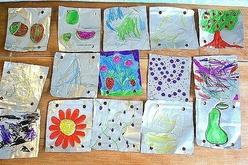 Рисование на фольге Рисование на фольге