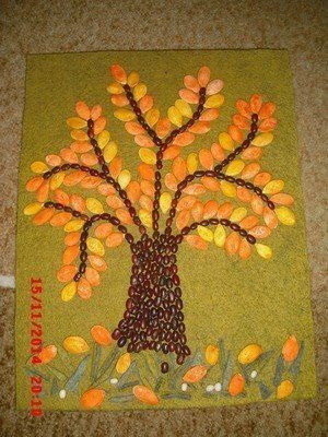 Панно из зерен и круп Панно из зерен и круп