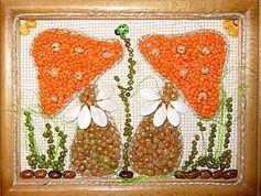 Панно из зерен и круп Панно из зерен и круп