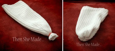Снеговик из носка