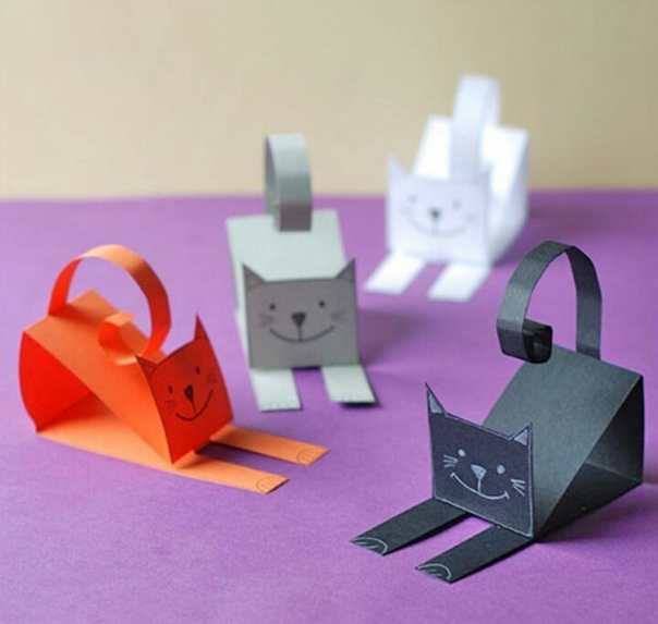 Кошечки из бумаги Кошечки из бумаги