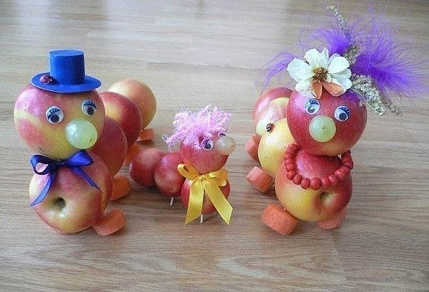 Поделки из овощей.