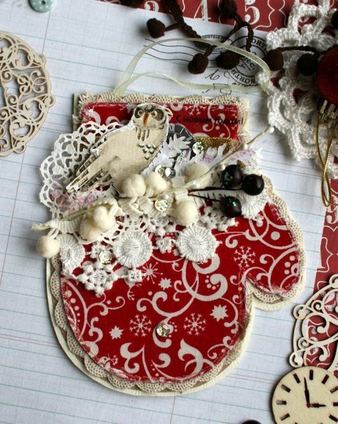 Новогодние открытки-варежки