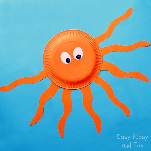 Поделки с детьми из одноразовых тарелок