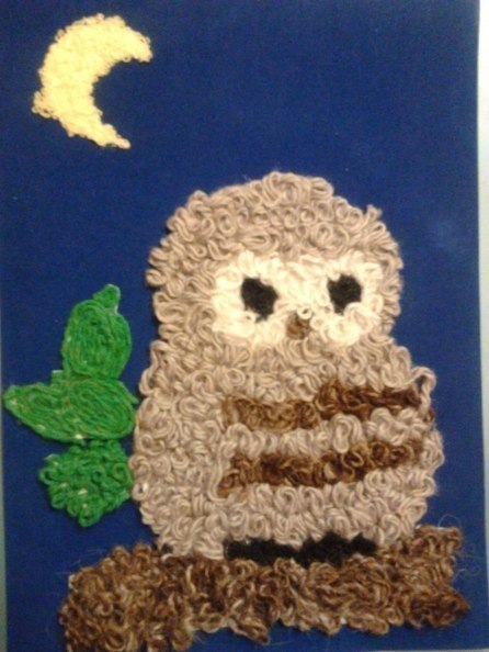 Аппликации из ниток Аппликации из ниток