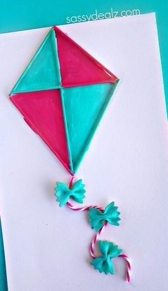 Поделки с детьми из макарон