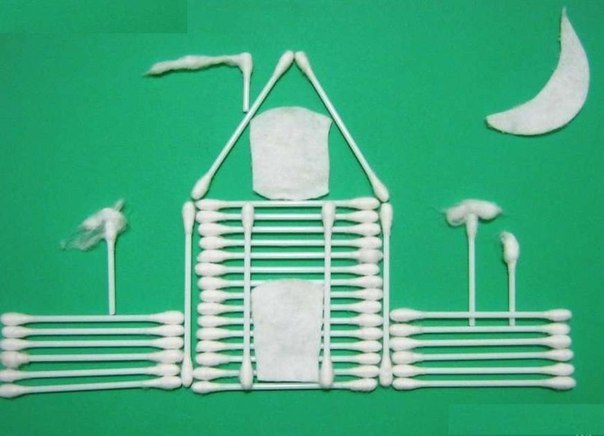 Поделки из ватных палочек Поделки из ватных палочек