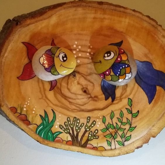 Роспись камешков после моря Роспись камешков после моря