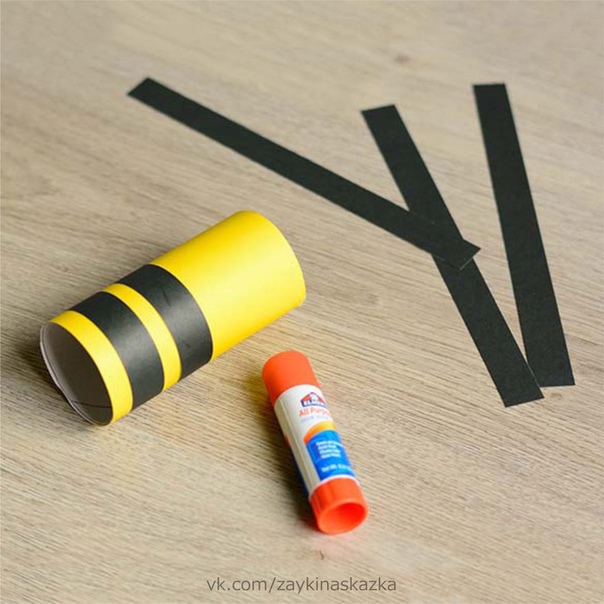 Пчёлка из картонного рулона