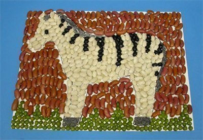 Мозаика из круп и семян Мозаика из круп и семян