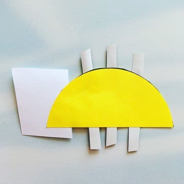 Пчелка из бумаги