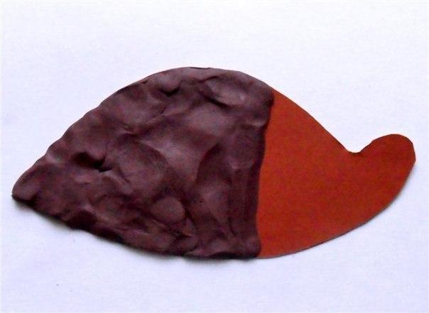 Поделка "ёжик" из арбузных семечек Поделка "ёжик" из арбузных семечек