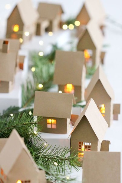 Бумажные домики. шаблоны Бумажные домики. шаблоны