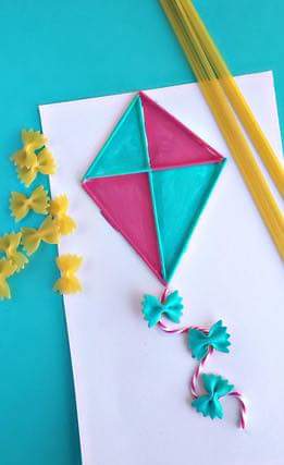 Аппликации из макарон