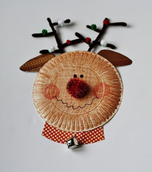 Новогодние поделки из одноразовых тарелок Новогодние поделки из одноразовых тарелок