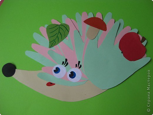 Поделки из бумаги "ёжики"