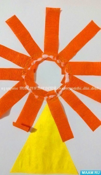 Аппликация "львенок" Аппликация "львенок"