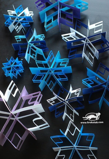 Объёмная снежинка