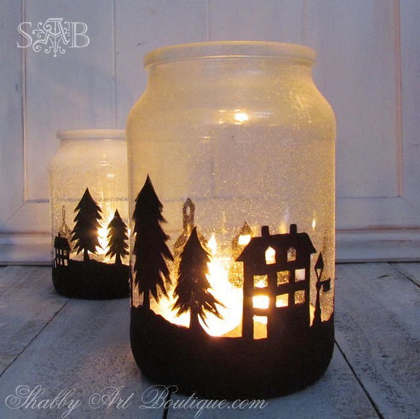 Новогодний подсвечник своими руками