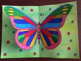 Объемная открытка «бабочка»
