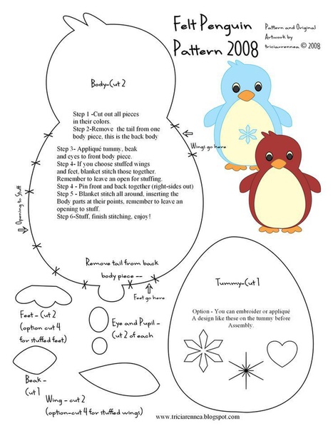 Игрушки из фетра на елочку Игрушки из фетра на елочку