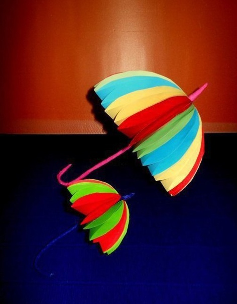 Радужные зонтики из бумаги ☔ Радужные зонтики из бумаги ☔