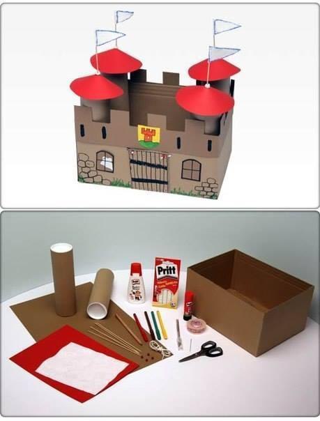 Замок из картона Замок из картона