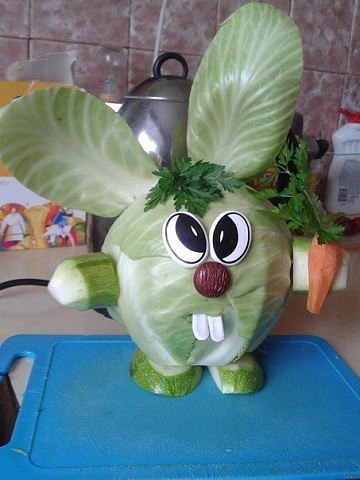 Поделки из овощей.