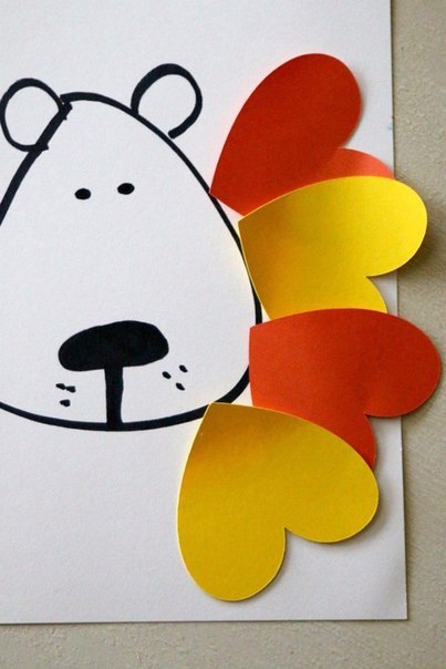 Львёнок из сердечек