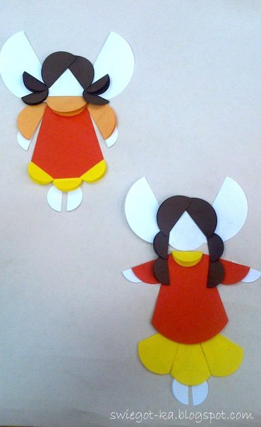 Аппликация из кружочков Аппликация из кружочков