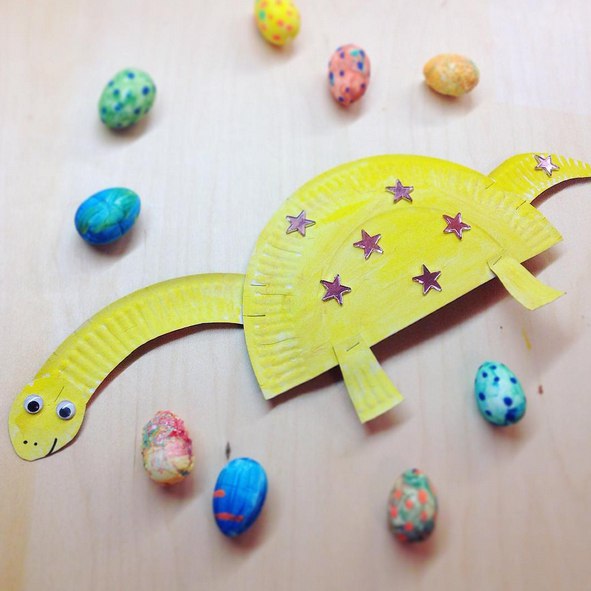 Поделки с детьми из одноразовых тарелок