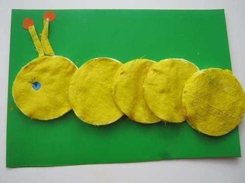 Поделки с детьми из ватных дисков Поделки с детьми из ватных дисков
