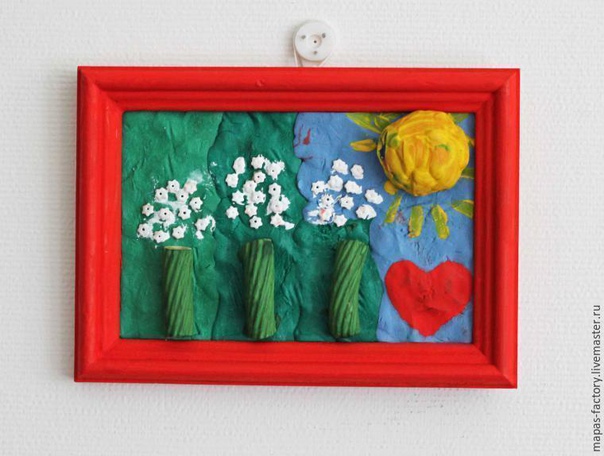 Поделки из макарон и пластилина