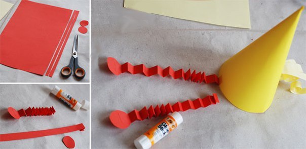 Курочки из цветной бумаги. Курочки из цветной бумаги.