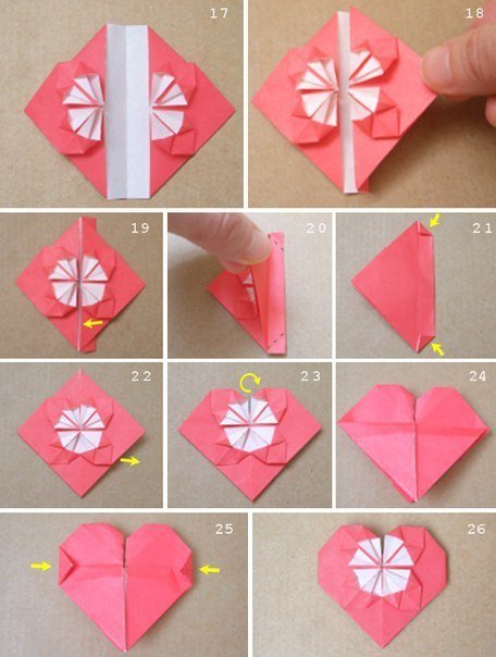 Сердце-оригами своими руками