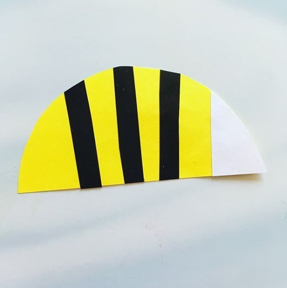 Пчелка из бумаги