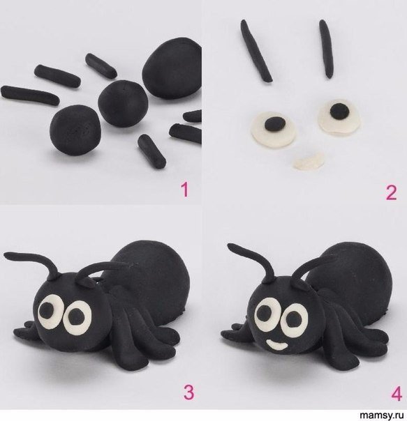 Лепим с детьми простые зверушки и фрукты