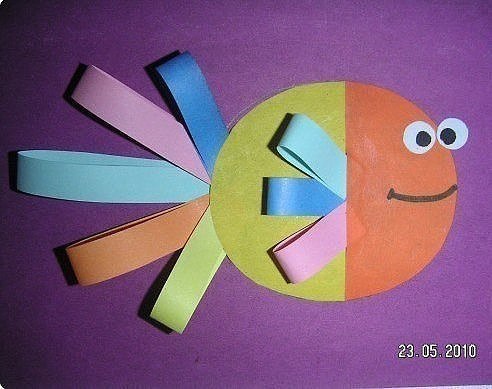 Аппликация из цветной бумаги Аппликация из цветной бумаги