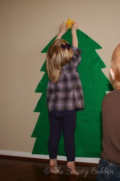 Елочки из фетра