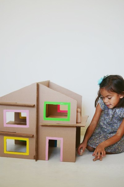 Кукольный домик из картона