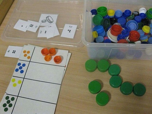 Развивающие игры из пластиковых крышек Развивающие игры из пластиковых крышек