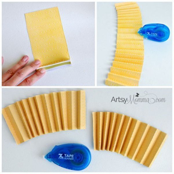 Птички из бумажной гармошки