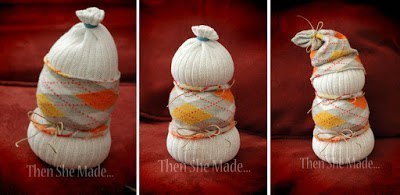 Снеговик из носка